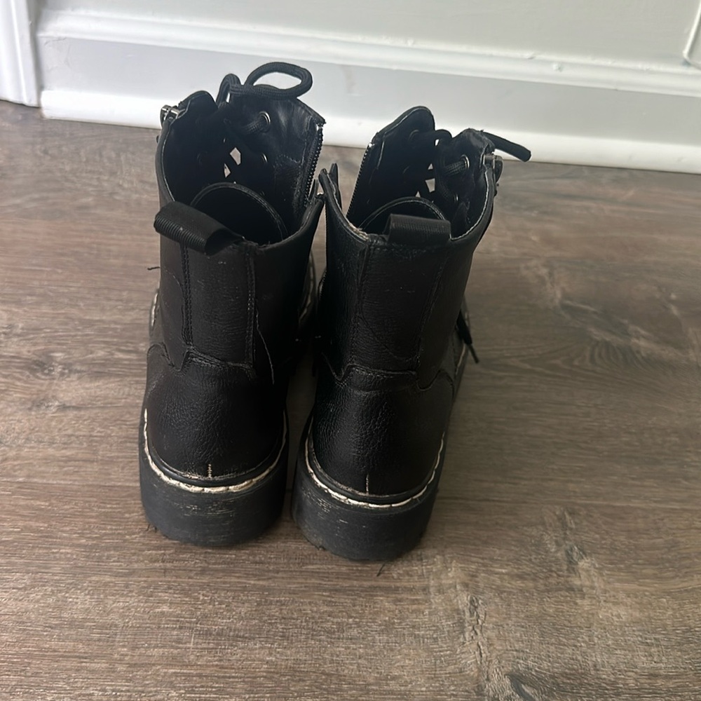 Unionbay black Lace-Up Combat Boots - Picture 3 of 3